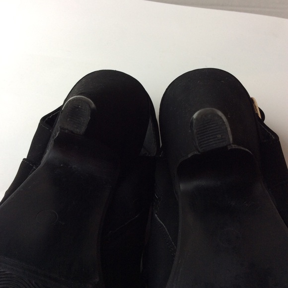 Top Moda Black Cutouts Heels Size 8.5 - Picture 12 of 16